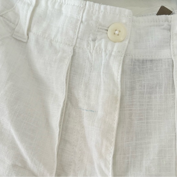J. Crew Seaside cargo short in linen-TENCEL™ lyocell blend in white size 6 NWT - Picture 6 of 9